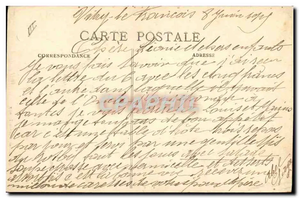 Vitry-le-François — Die Sparkasse — J. Bourgogne, Verlag, Château-Thierry - Rückseite