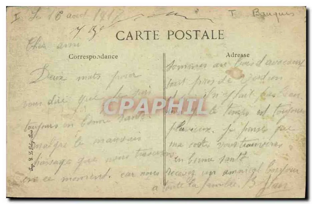 Vitry-le-François — Sparkasse — anonymer Verleger, Nr. 13 - Rückseite