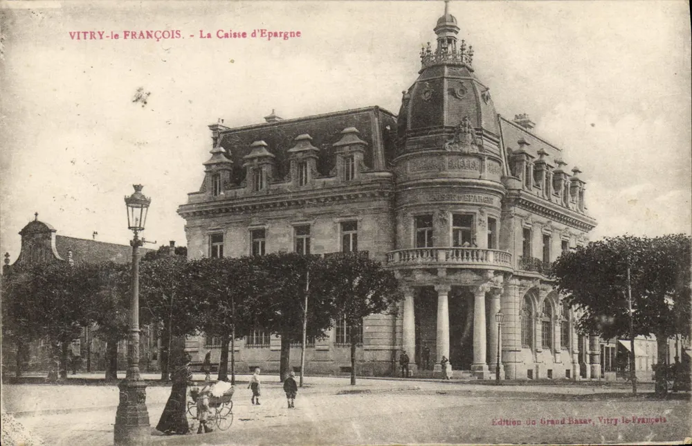 Vitry-le-François - Die Sparkasse — Ausgabe des Grand Bazar, Vitry-le-François - Vorderseite
