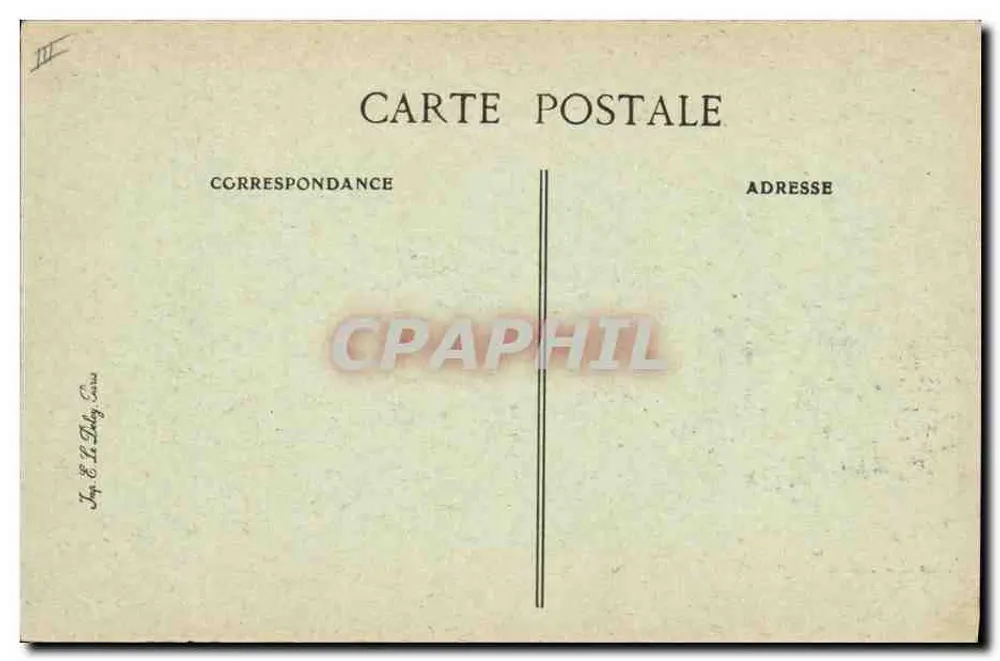 Vitry-le-François — Sparkasse und Post — Verlag J. & H. Dally, Paris - Rückseite