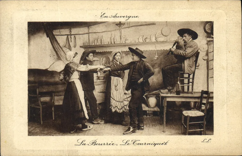A Bourrée - Le Courniquet — Na Auvergne — L.L. - Frente
