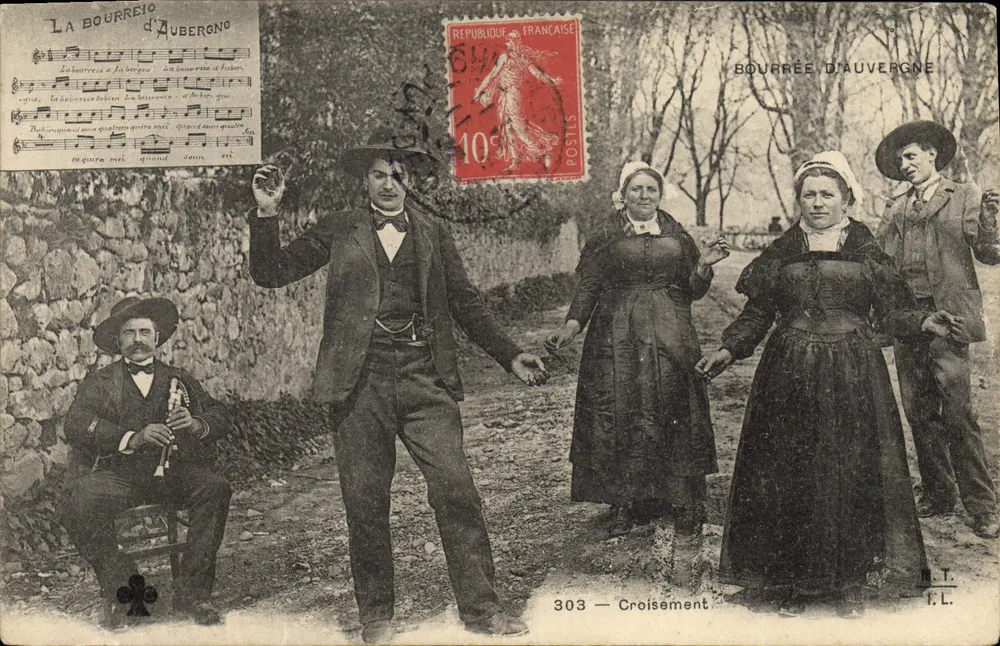 Bourrée da Auvergne — Dança tradicional — E.L. n°303 - Frente