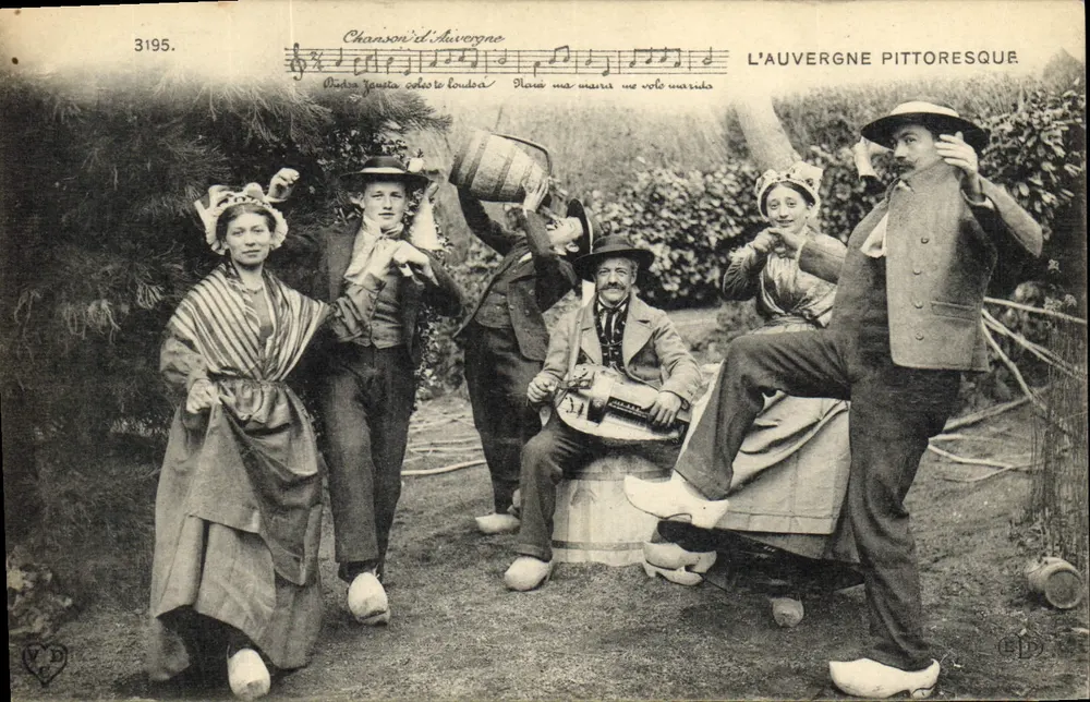 A Auvergne pitoresca — Canção da Auvergne — editor VD n°3195 - Frente