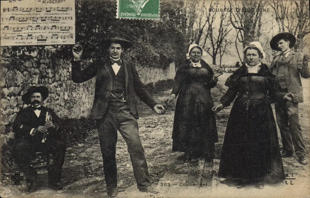 Bourrée d'Auvergne — Dança tradicional — M.T. I.L. n°303 - Frente