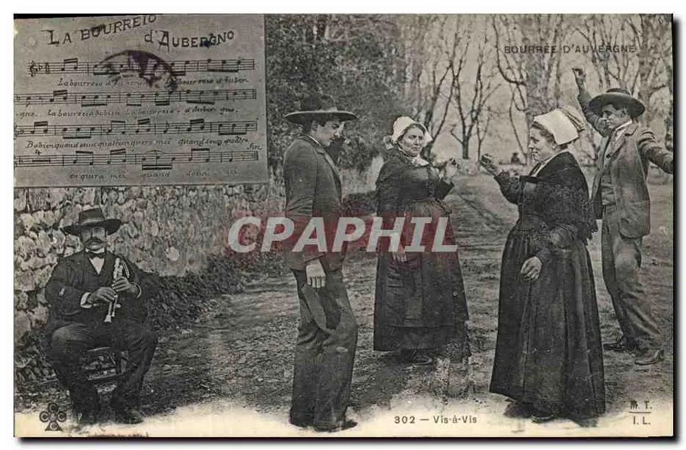 Bourrée da Auvergne — Vis-à-Vis — M.T. I.L. — n°302 - Frente