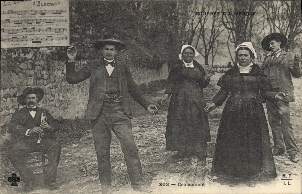 Bourrée d'Auvergne — Dança tradicional — M.T. I.L. n°303 - Cruzeiro - Frente