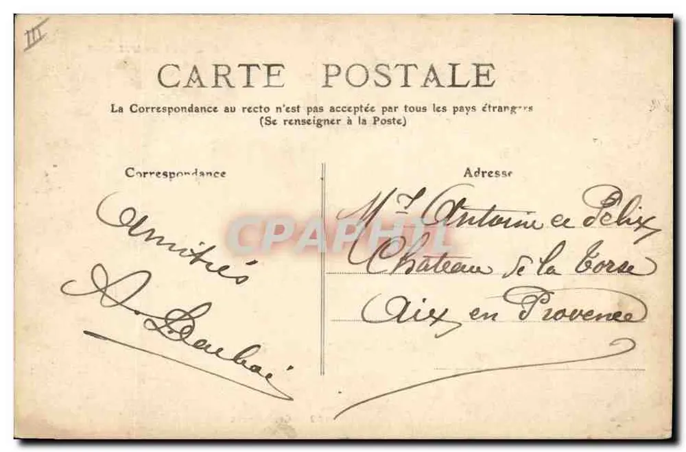 Bourrée d'Aubergono — Dança folclórica na Auvergne — M. G. I. L. n°303 - Verso