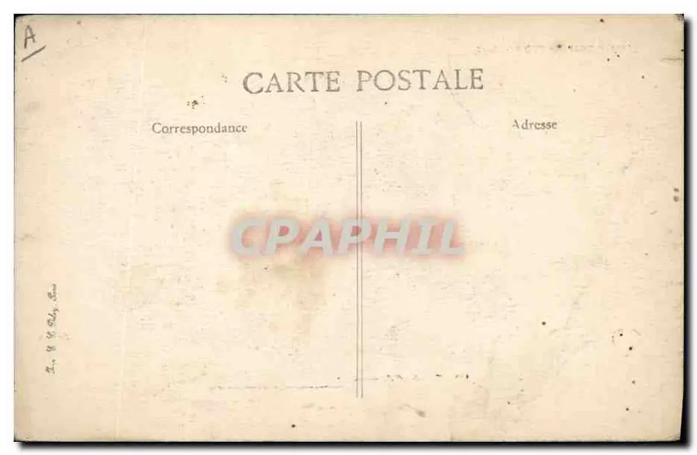 Bourrée da Auvergne — cena de aldeia — L'Auvergne Pittoresque, n°1700 - Verso