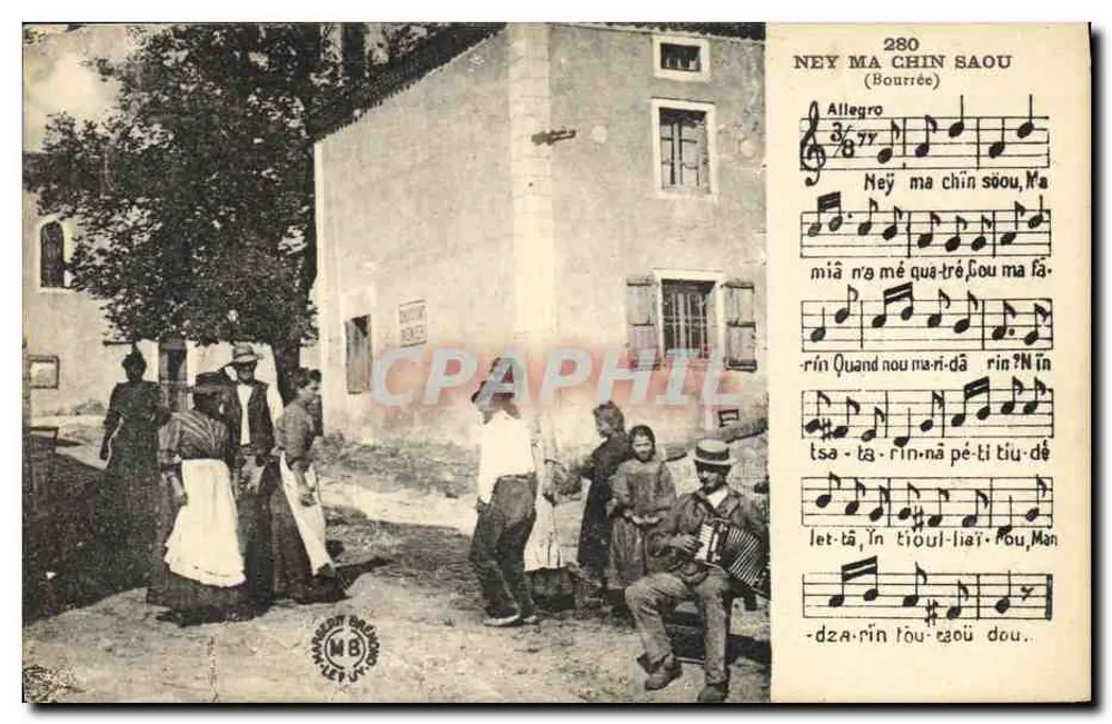 Ney Ma Chin Saou — Bourrée — Edições Margerit-Bémond, Le Puy - Frente