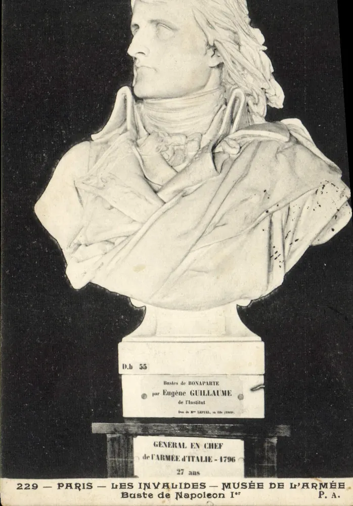 Büste Napoleons I. — Musée de l'Armée, Paris — Büste von Eugène Guillaume — Geschenk des 8. Lefuel, 1899 - Vorderseite