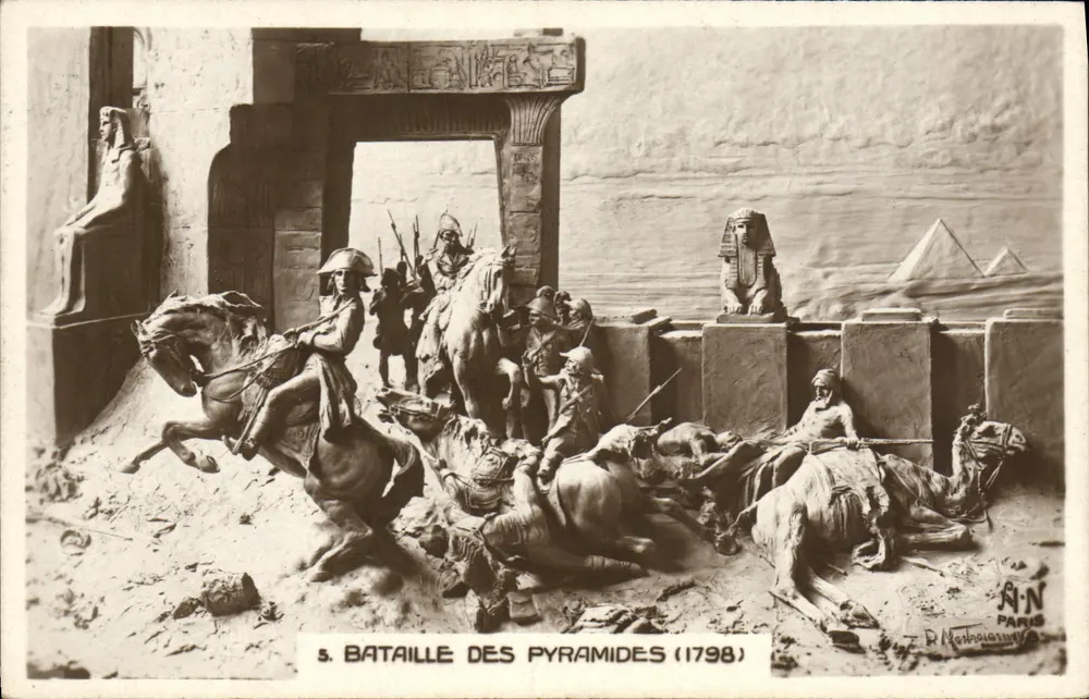 Batalha das Pirâmides — cena histórica — D. N. N. Paris - Frente