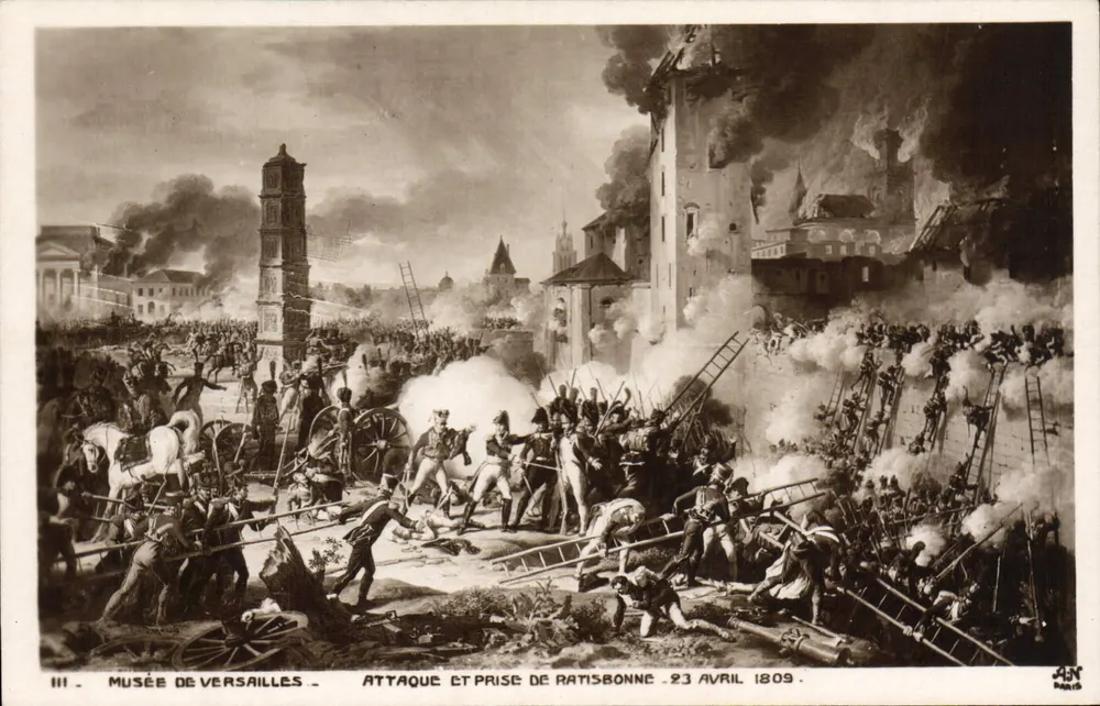 Angriff und Eroberung von Ratisbonne — 23. April 1809 — Musée de Versailles — Edition J.A.N. Paris - Vorderseite