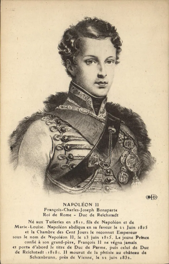 Napoleon II — François-Charles-Joseph Bonaparte — Illustrierte Druckerei - Vorderseite