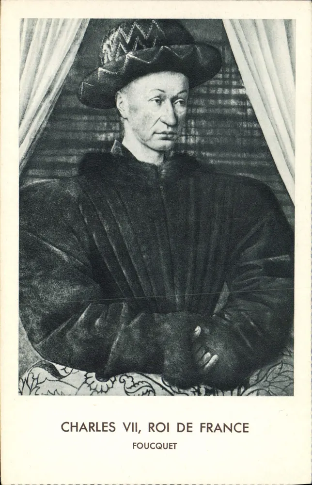 Charles VII, König von Frankreich — Portrait — Foucquet - Vorderseite