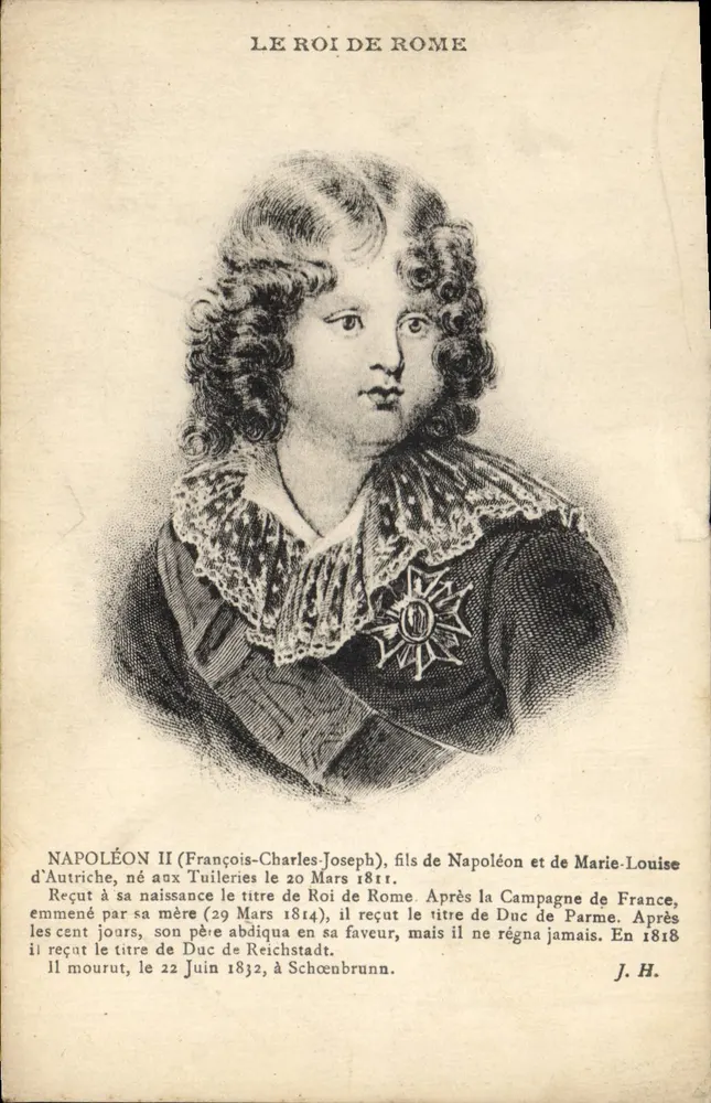 Napoleon II — Portret — J. H. - Awers