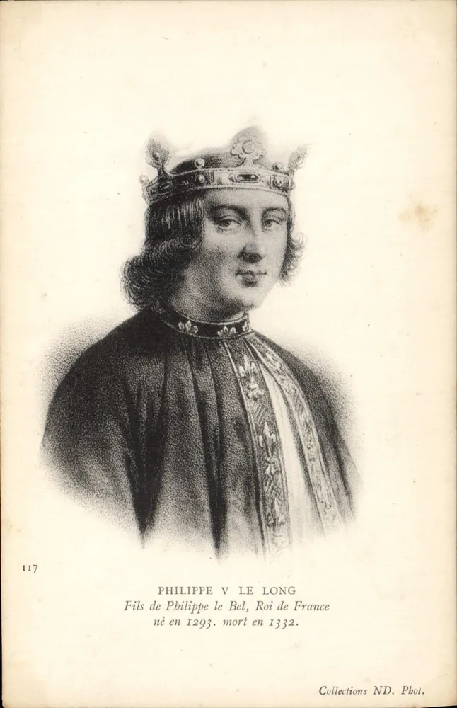 Philippe V der Lange — König von Frankreich — Collections ND. Phot. n° 117 - Vorderseite