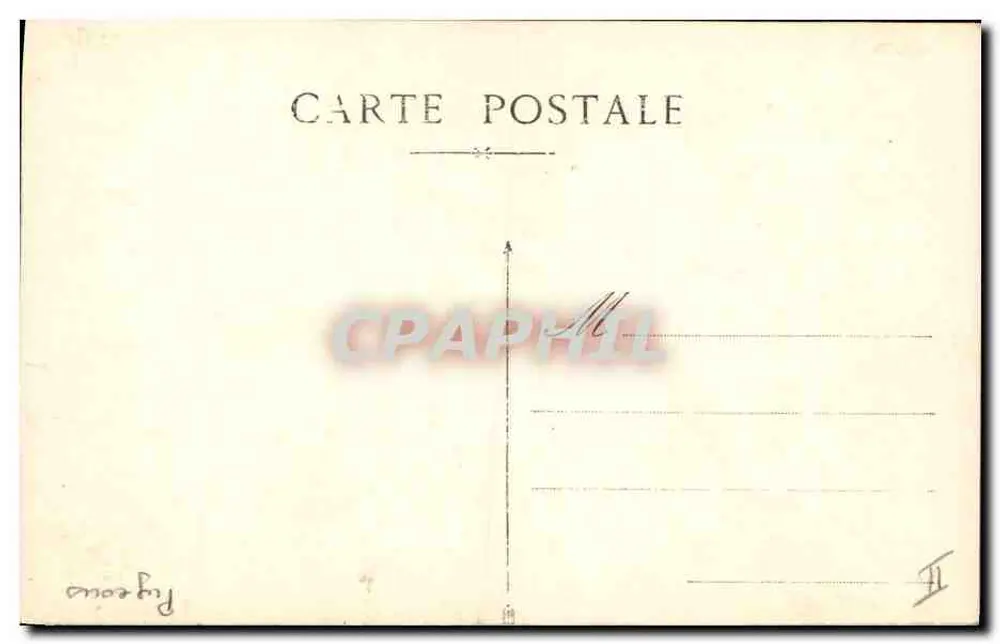 Criança com pombos — Praça da Bolsa, Lyon — editor anônimo, n° 11 - Verso