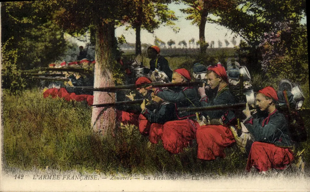 DIE FRANZÖSISCHE ARMEE — Zouaves — In Schützengräben — LE - Vorderseite