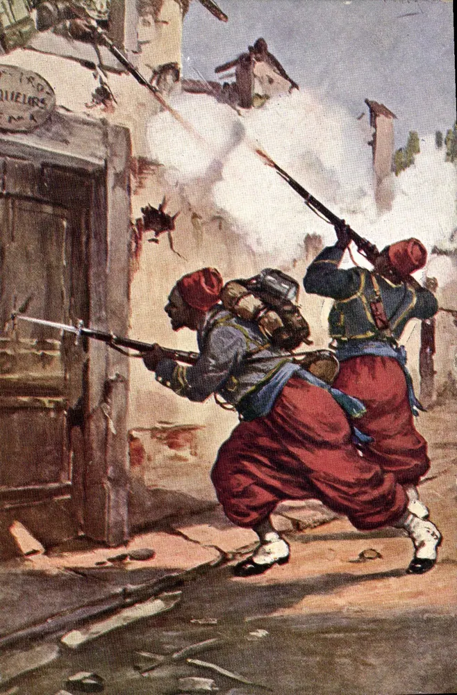 Angriff der Zouaves — Schlachtenszene — 2872 - Vorderseite