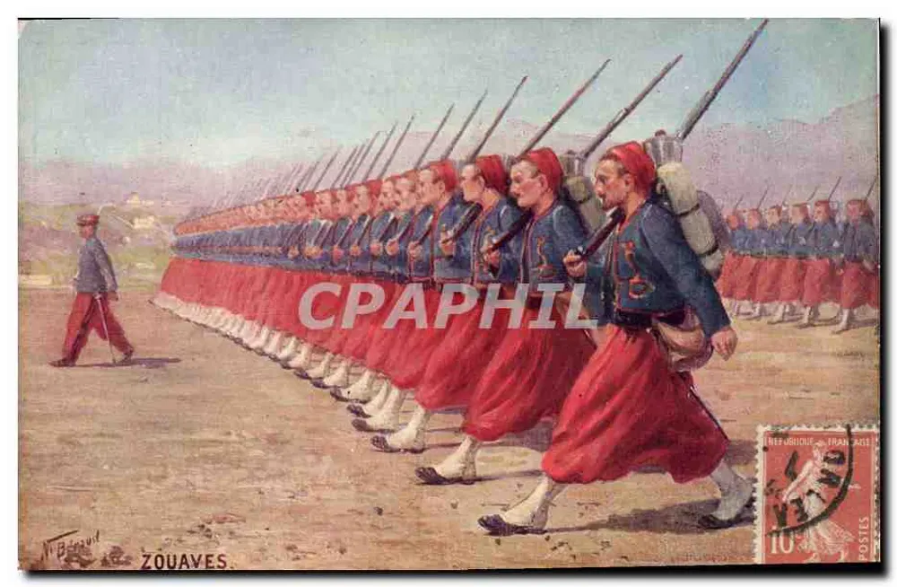 Zouaves — Desfile — N. Bérouit, N° 841 - Frente
