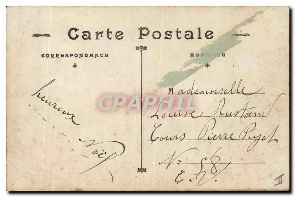 Bebê em um ninho de flores — JAK Paris — n° 2134 - Verso