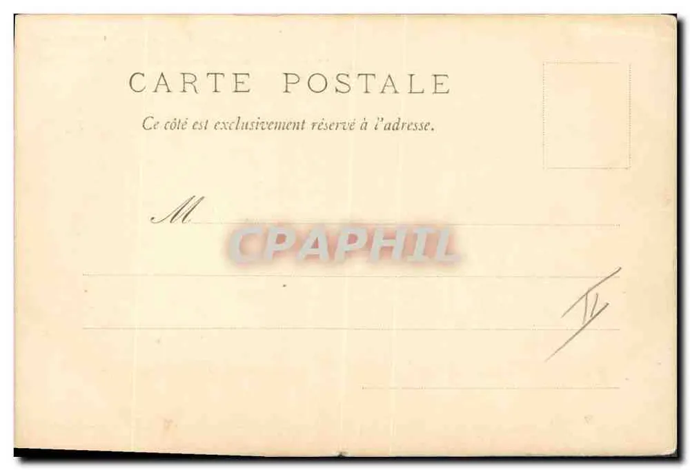 Baby im Hut — C'EST DUUUR, MAMAN — Humoristische Ansichtskarte - Rückseite