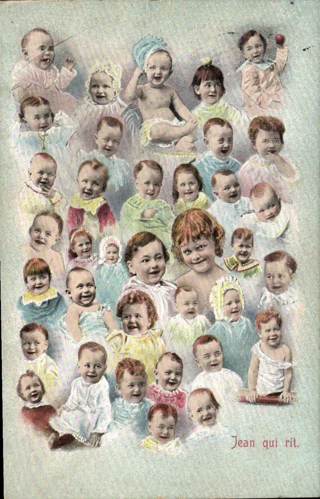Jean, der lacht. — Sammlung lachender Babys — Verleger E. L., Serie 452 - Vorderseite