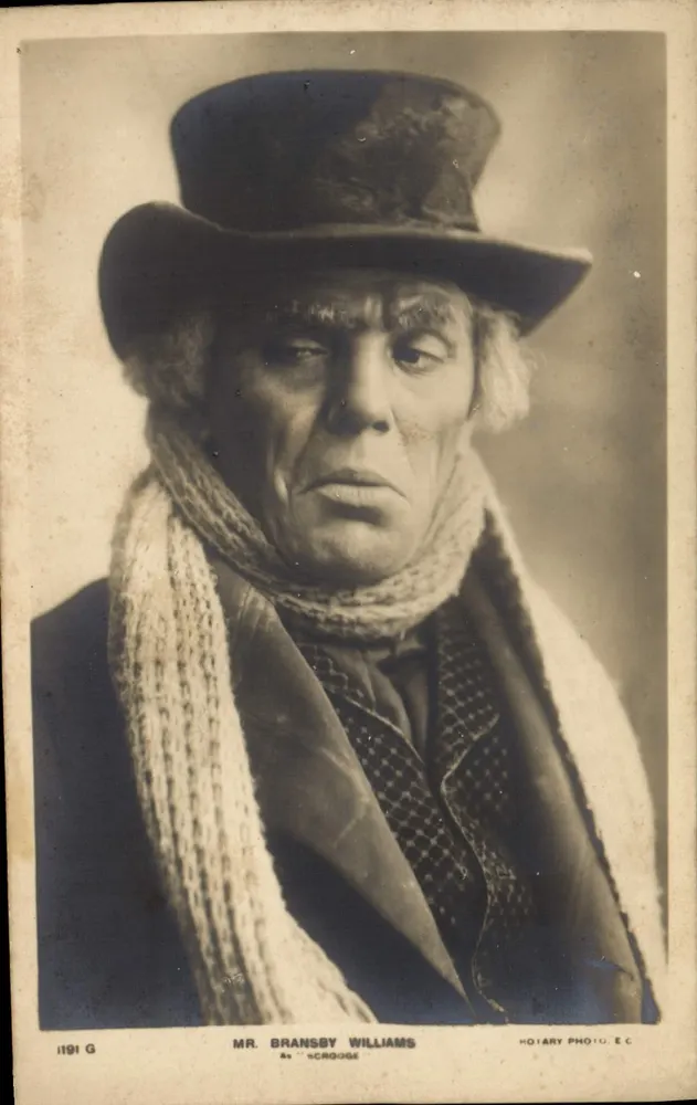 Herr Bransby Williams als Scrooge — Rotary Photographic Series, Verlag Hotary Photo, E.C. - Vorderseite
