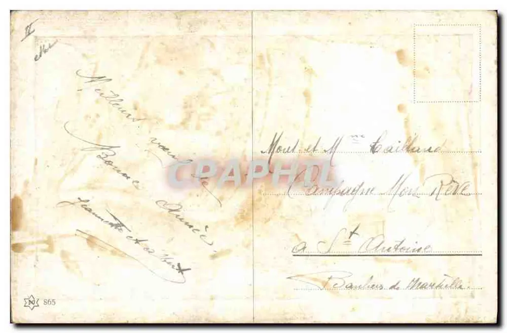 Criança negra em traje — 1913 — Editor Clebber - Verso