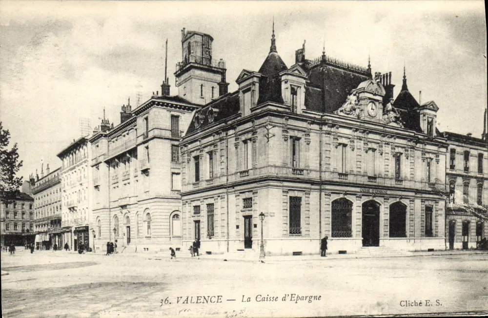 Valence — A Caixa de Poupança — Cliché E. S. - Frente