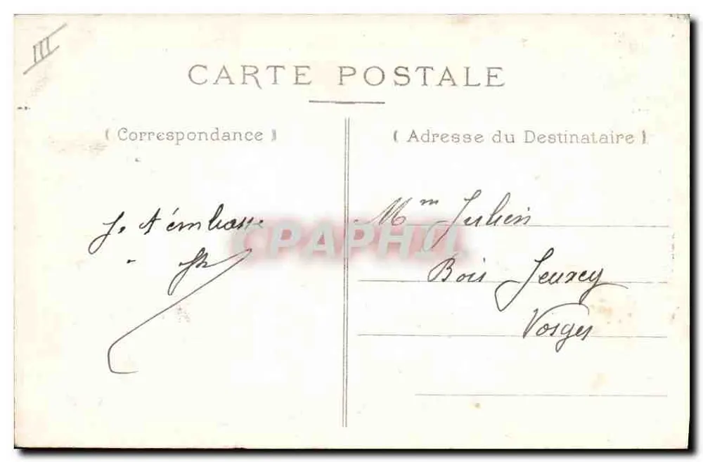 Vitry-le-François — Die Place und die Sparkasse — Druckerei A. Hugues & Cie - Rückseite