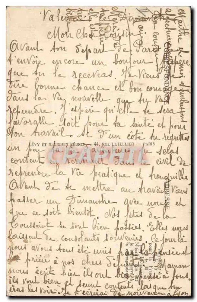 Valence — Die Sparkasse und die Kathedrale — LL, n°43 - Rückseite