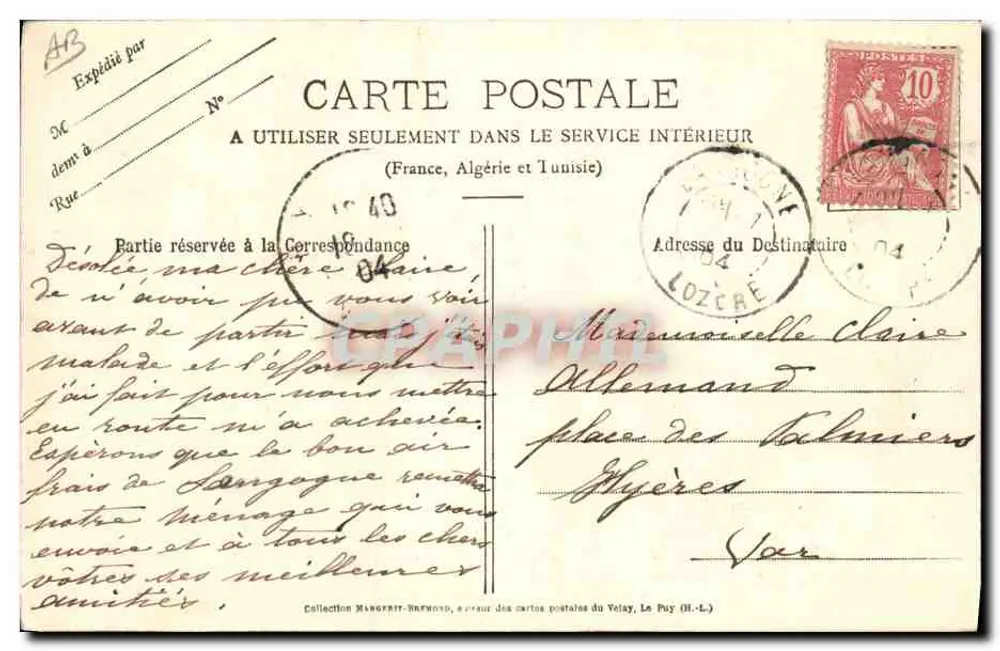 A Bourrée do Velay — dança muito alegre e bem ritmada, especialmente na Auvergne e no Velay — editor A. BACCHI, n° 282 - Verso