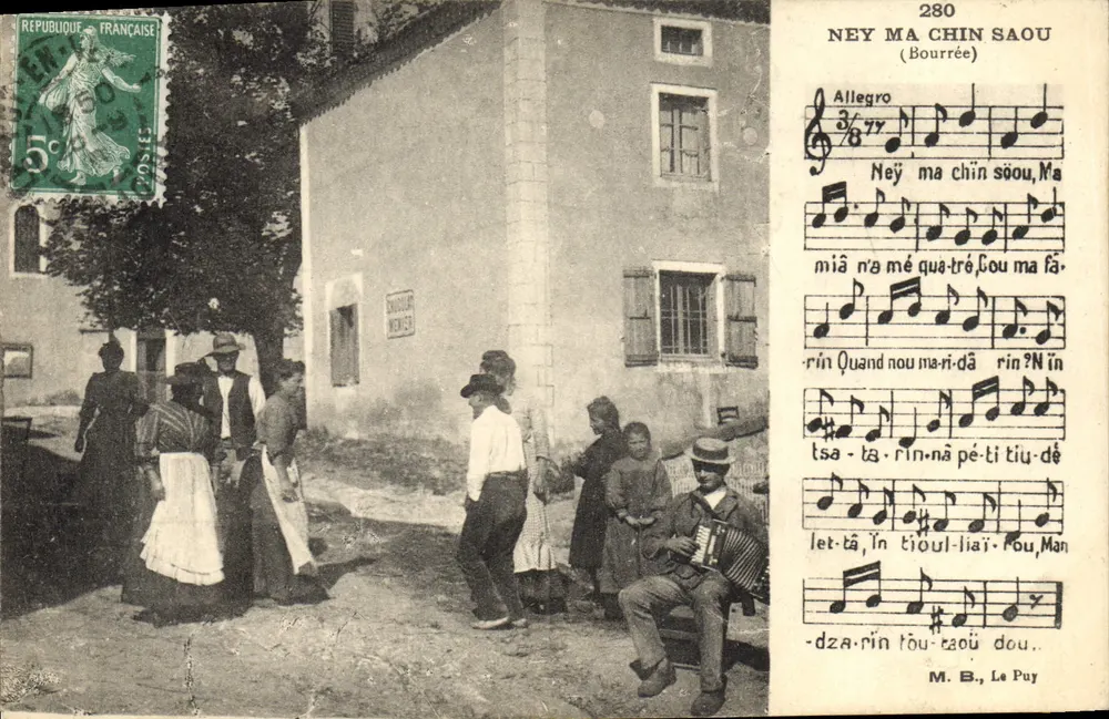Ney Ma Chin Saou — Bourrée — M. B., Le Puy - Vorderseite