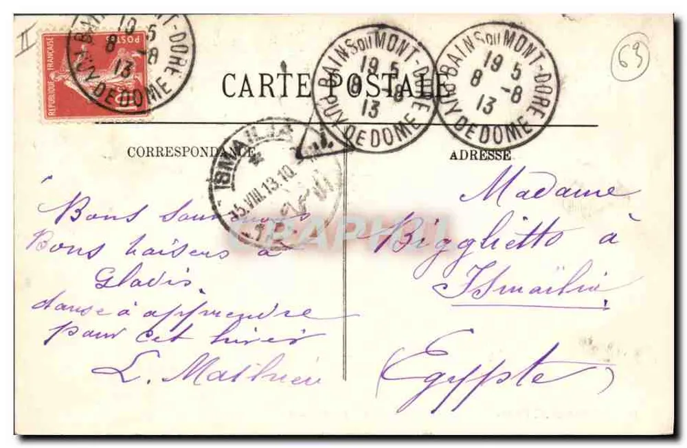 Auvergne — A Dança da Bourrée — A Ronde — LL. — N°18 - Verso