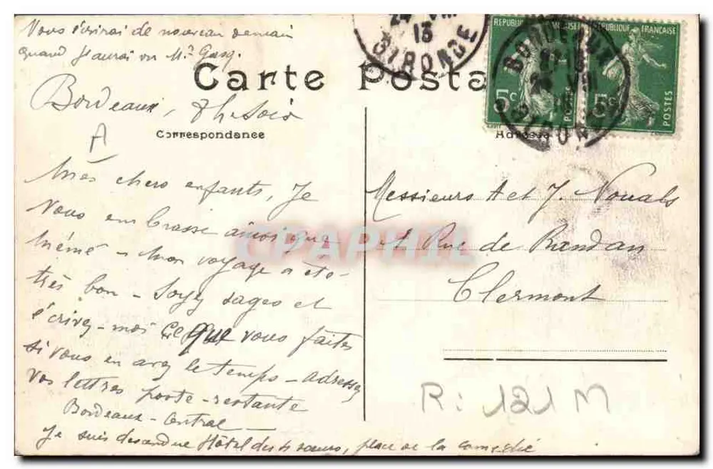 Grupo de Auvergnats — L'Hironnelle, Paris — editor L'Hironnelle, Paris, n°10 - Verso