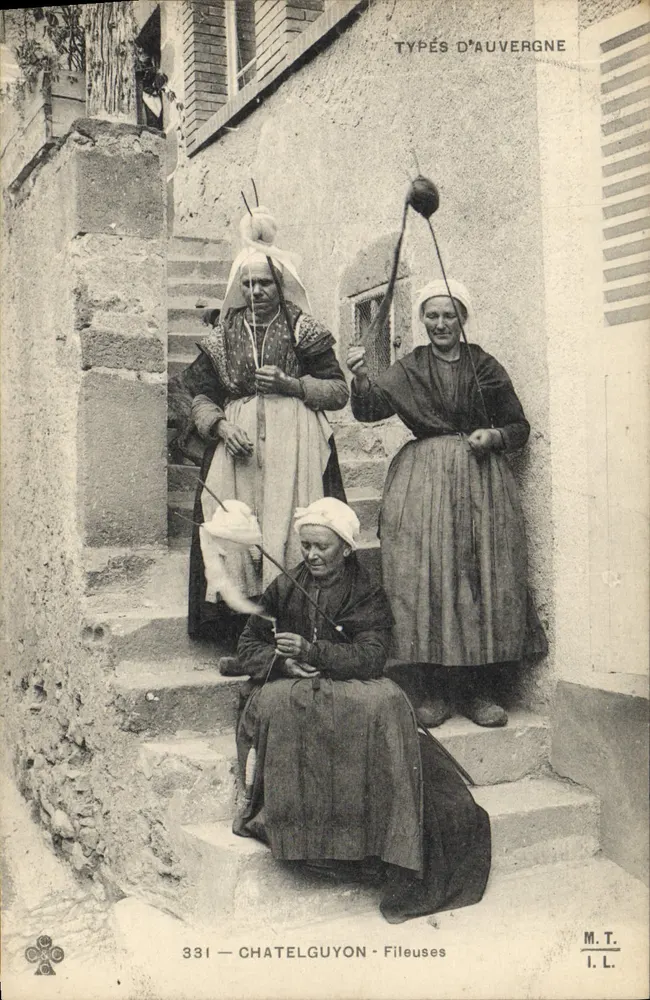 Châtelguyon — Fiação de Auvergne — M.T. I.L. n°331 - Frente