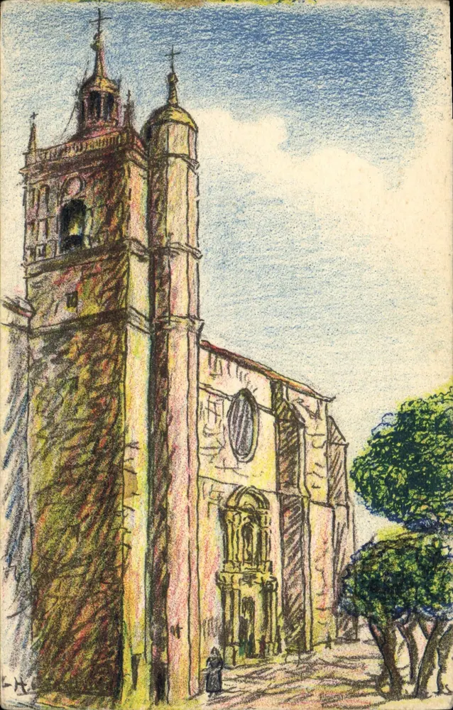 Irun — Pfarrkirche des 15. Jahrhunderts — Gráficas Labayen-Txibar, Serie K - Vorderseite