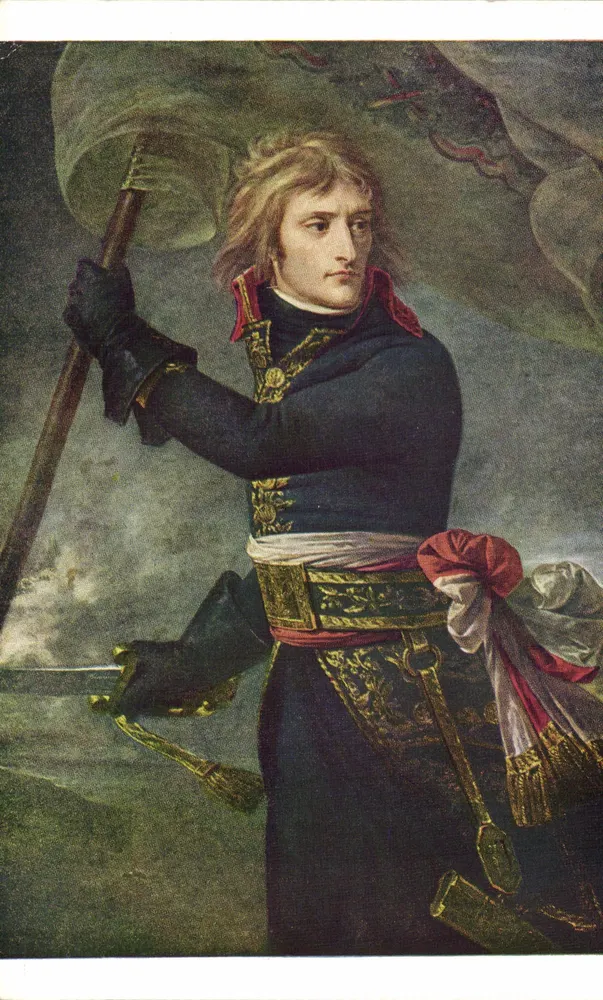 Napoleon Bonaparte bei Arcolé — Gemälde von A. J. Gros — Luxochromie Nojèr Ausgabe - Vorderseite