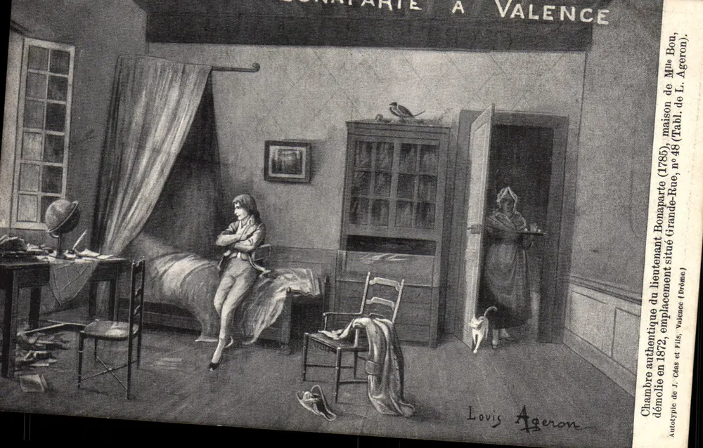 Authentische Kammer des Leutnants Bonaparte in Valence — Louis Ageron, n° 48 - Vorderseite