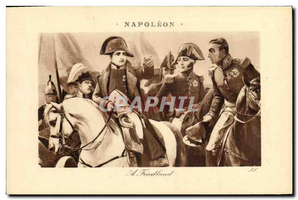 Napoleão — Em Friedland — Editor L.C. (série 6021) - Frente
