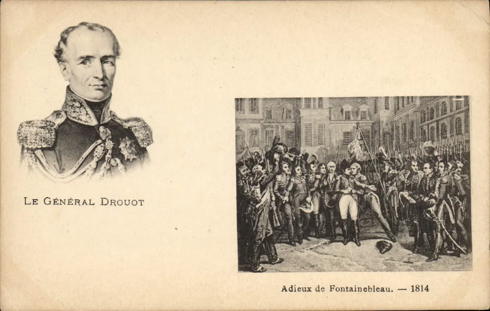 General Drouot — Abschiede von Fontainebleau — 1814 - Vorderseite