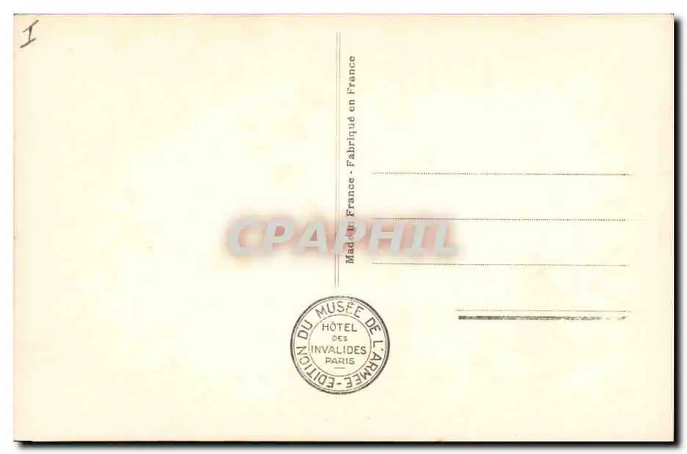 Der Tod Napoleons I. — Hôtel des Invalides — Ausgabe des Militärmuseums - Rückseite