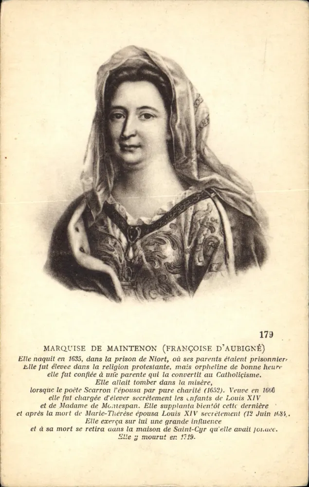 Marquise de Maintenon (Françoise d'Aubigné) — Biografie — Serie 179 - Vorderseite