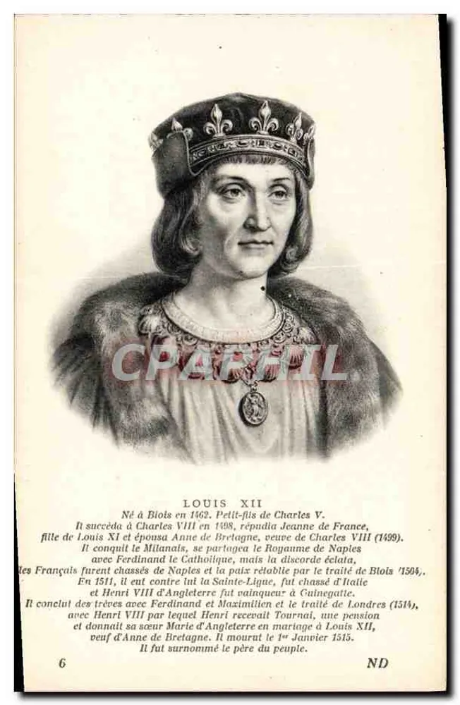 Louis XII — König von Frankreich — Verlag: Levy et Reuchlin, Paris - Vorderseite