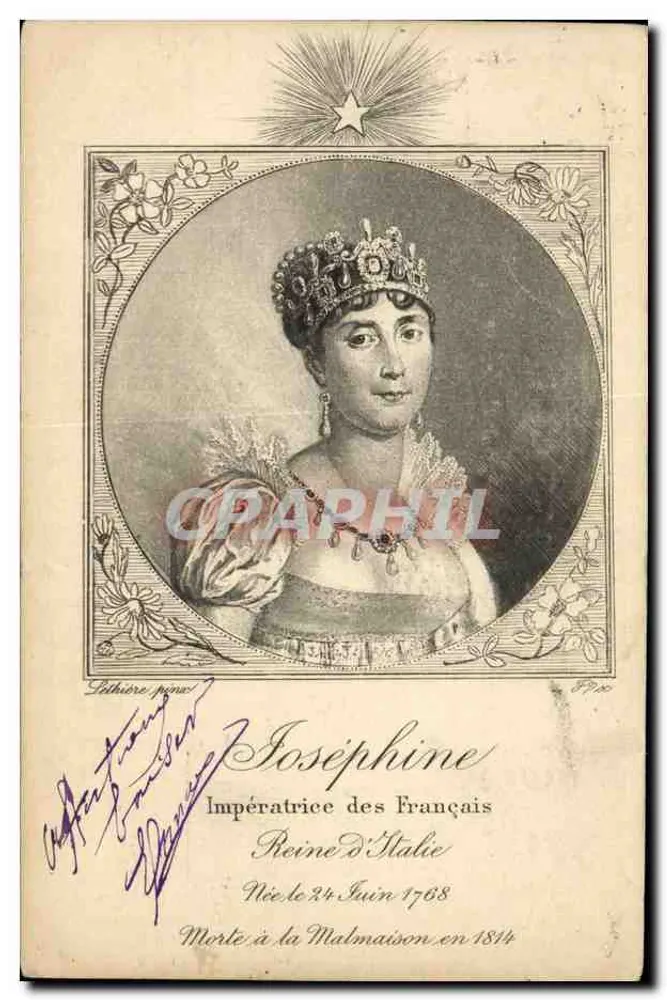 Joséphine, Kaiserin der Franzosen — Königin von Italien — Verlag Léthière, Nr. 89.x - Vorderseite