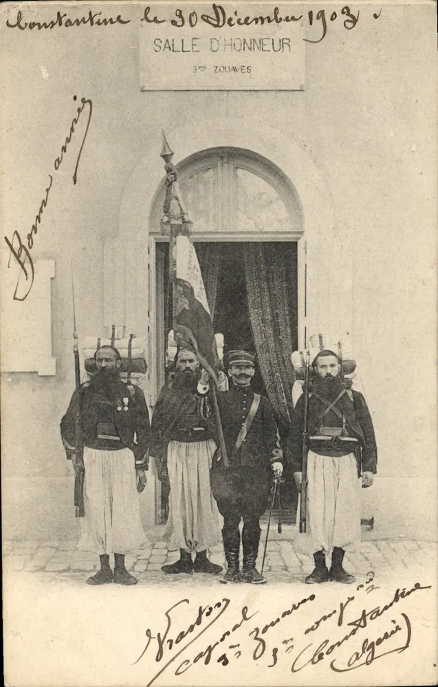 Constantine — Saal der Ehre, 3. Zouaven-Regiment — 30. Dezember 1903 - Vorderseite