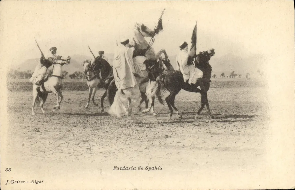 Fantasie der Spahis — Algerien — J. Geiser - Alger, n°33 - Vorderseite