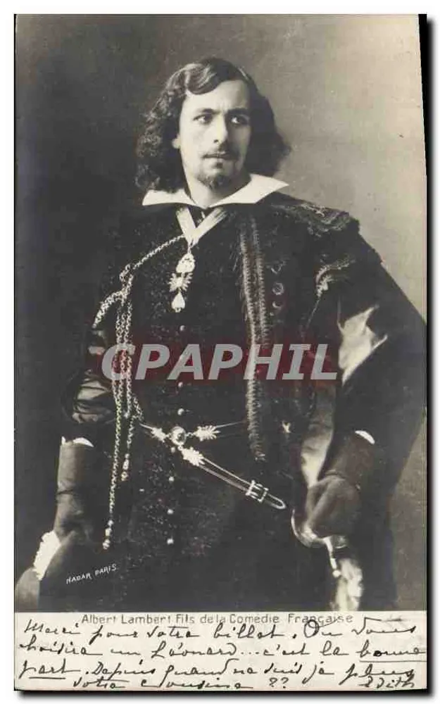Albert Lambert — Schauspieler der Comédie Française — Nadar Paris - Vorderseite