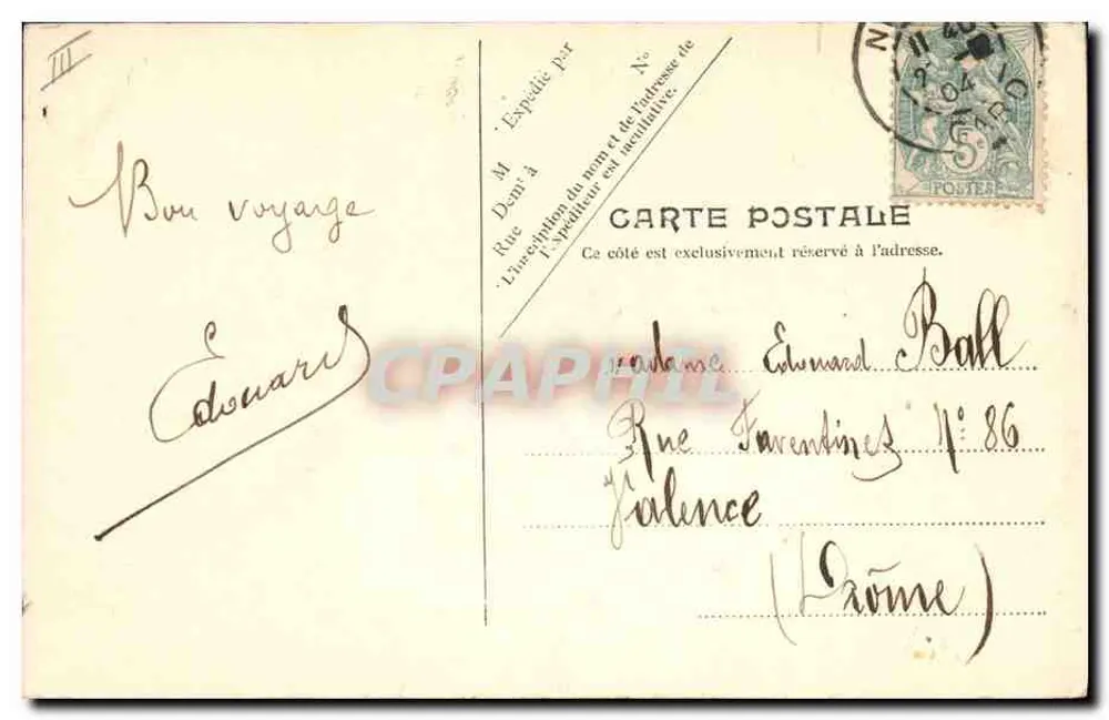 Frau in einem rosa Kleid und gelbem Stirnband — Gärtnerei, Barnelle — V.P. Paris - Rückseite